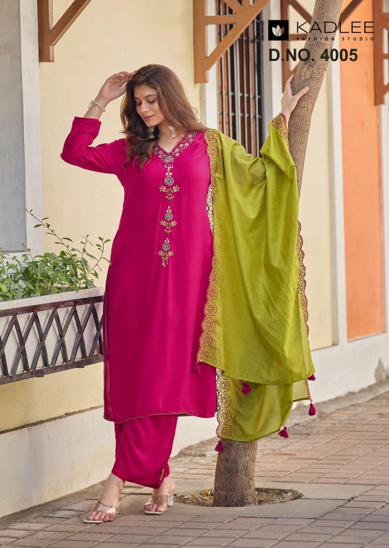 Kadlee sangini 3pcs best designer kurtis mumbai wholesale